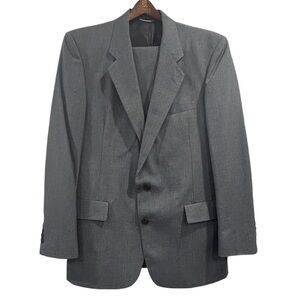 Christian Dior Men’s Monsieur Grey Pinstripe Suit Blazer and Trouser Slacks 40R